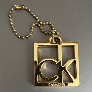 Calvin Klein gold-tone CK Logo Bag Charm